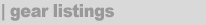 gear listings